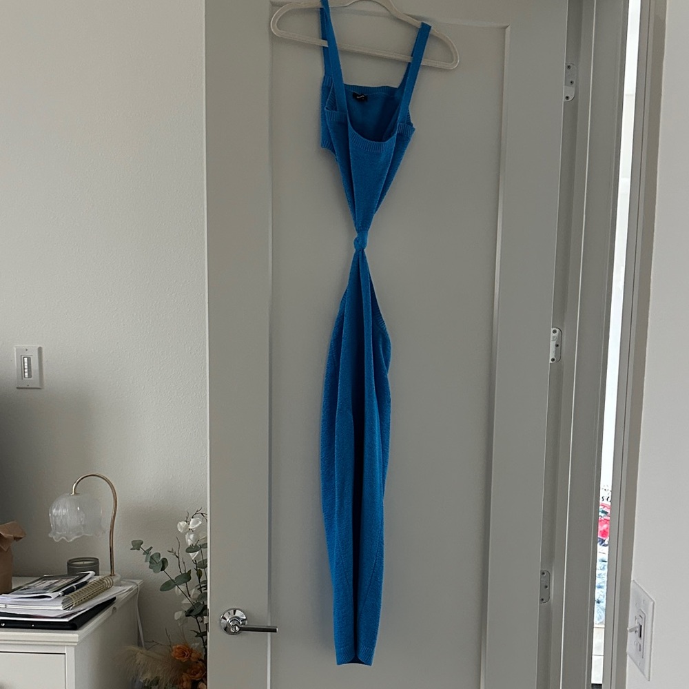 Elegant Blue Women's Dress